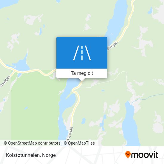 Kolstøtunnelen kart