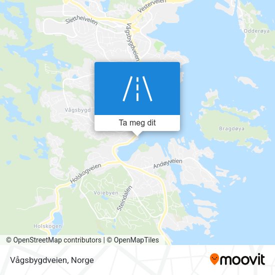 Vågsbygdveien kart