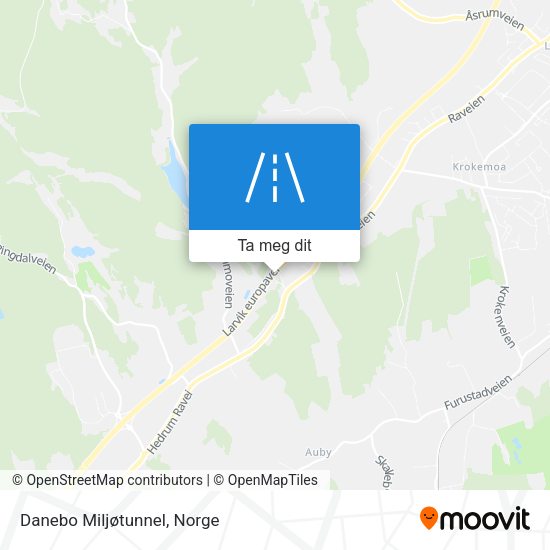 Danebo Miljøtunnel kart