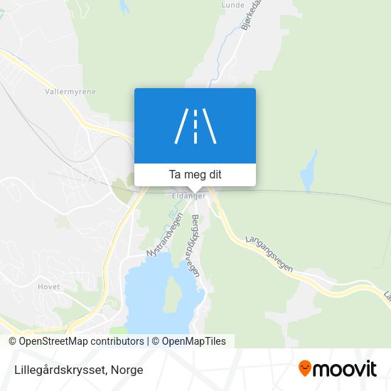Lillegårdskrysset kart