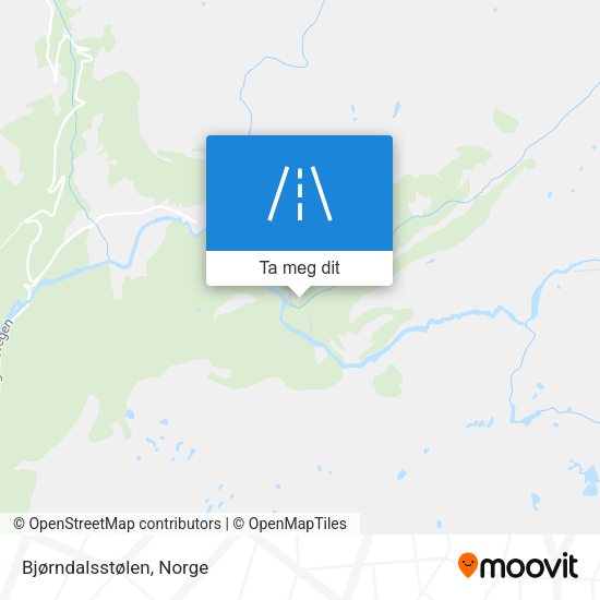 Bjørndalsstølen kart