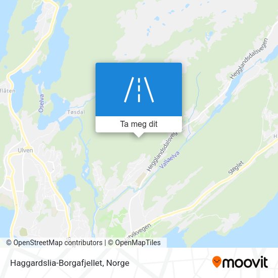 Haggardslia-Borgafjellet kart