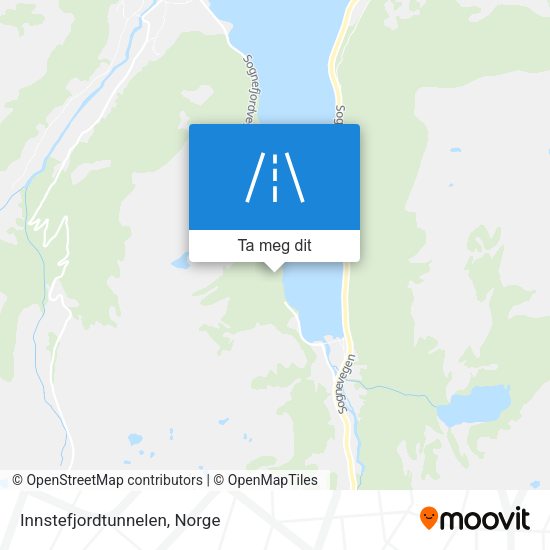 Innstefjordtunnelen kart