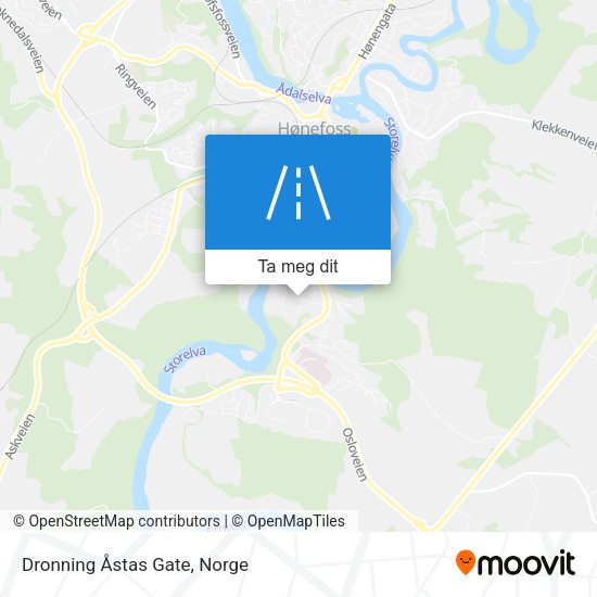 Dronning Åstas Gate kart