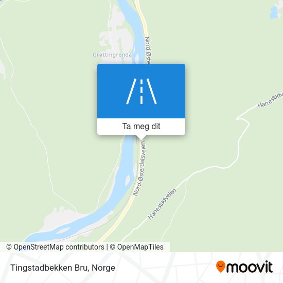 Tingstadbekken Bru kart