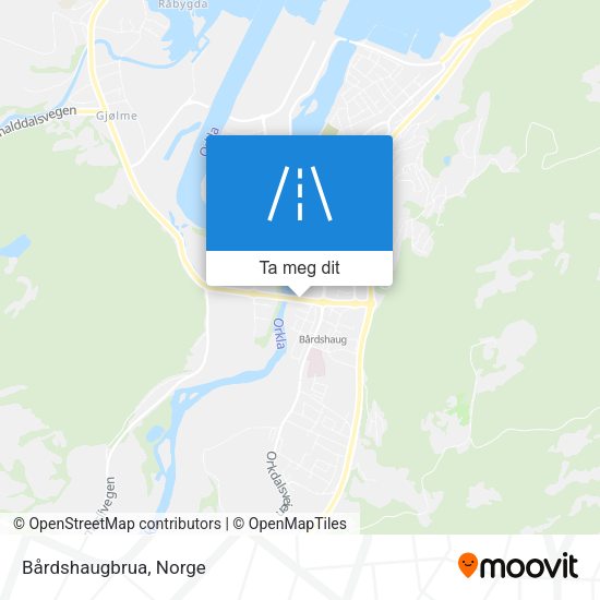 Bårdshaugbrua kart