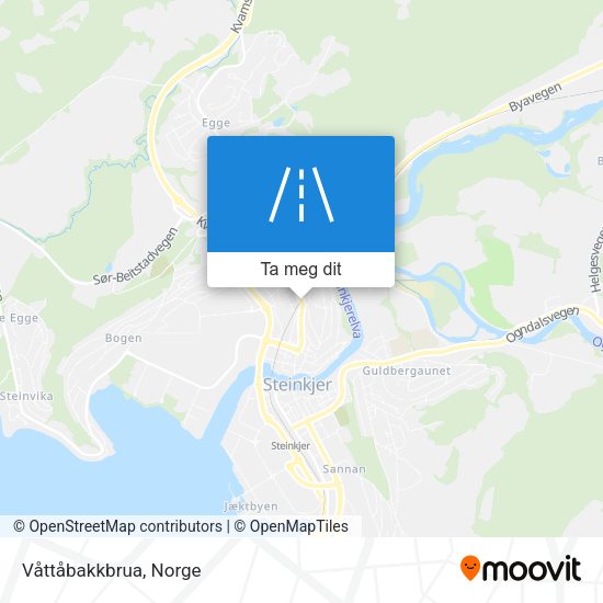 Våttåbakkbrua kart
