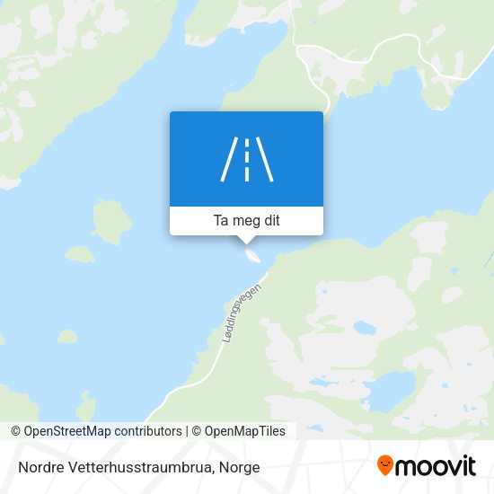 Nordre Vetterhusstraumbrua kart