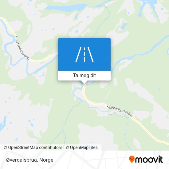 Øverdalsbrua kart