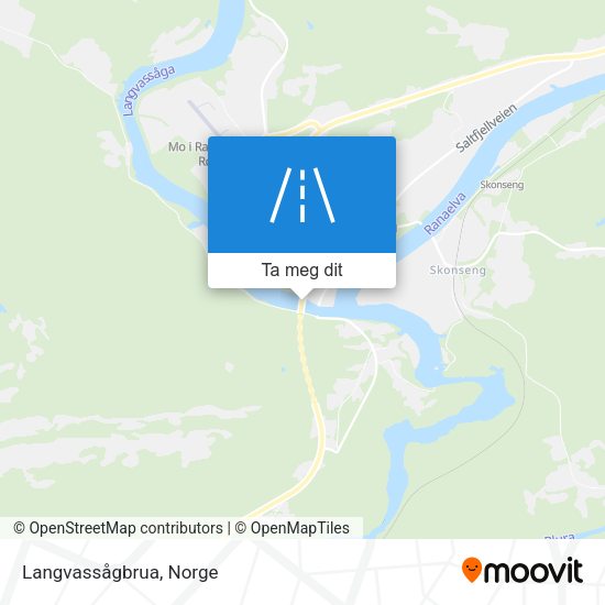 Langvassågbrua kart