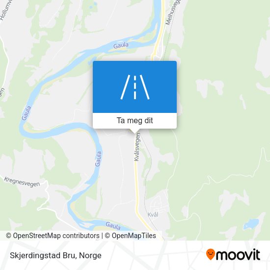 Skjerdingstad Bru kart