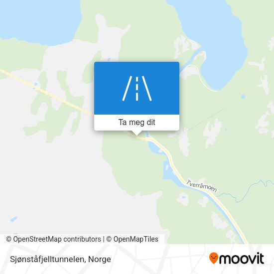 Sjønståfjelltunnelen kart