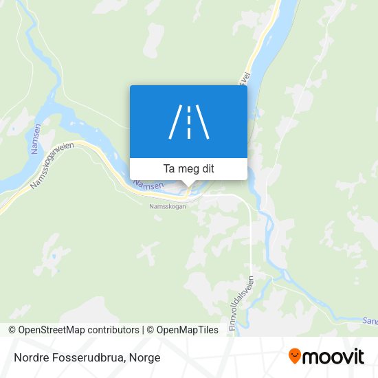 Nordre Fosserudbrua kart