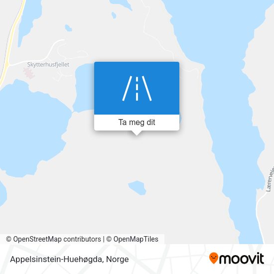 Appelsinstein-Huehøgda kart