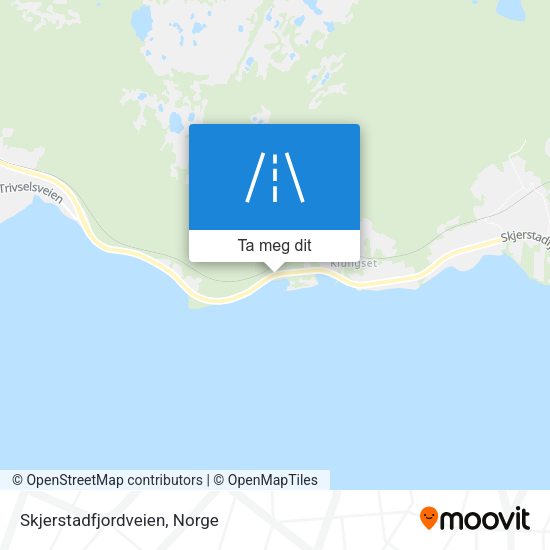 Skjerstadfjordveien kart