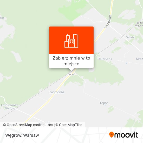 Mapa Węgrów