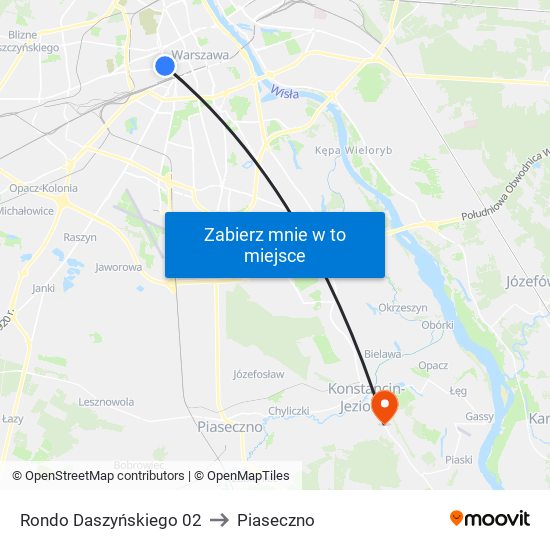 Rondo Daszyńskiego 02 to Piaseczno map