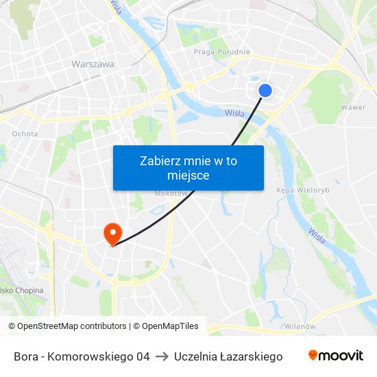 Bora-Komorowskiego to Uczelnia Łazarskiego map