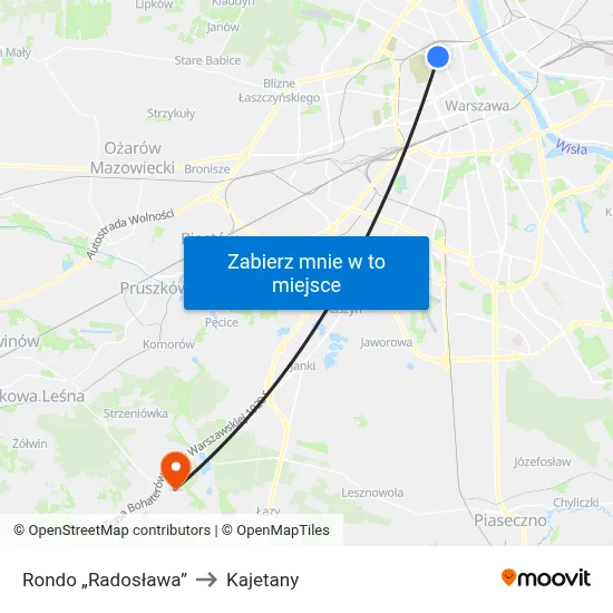 Rondo „Radosława” to Kajetany map