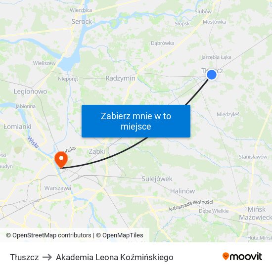 Tłuszcz to Akademia Leona Koźmińskiego map