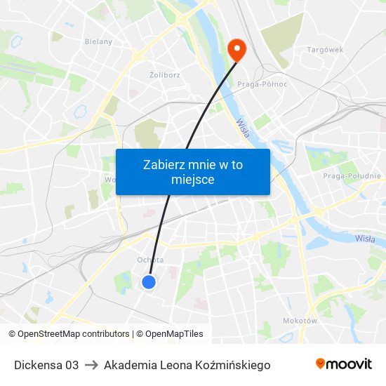 Dickensa 03 to Akademia Leona Koźmińskiego map