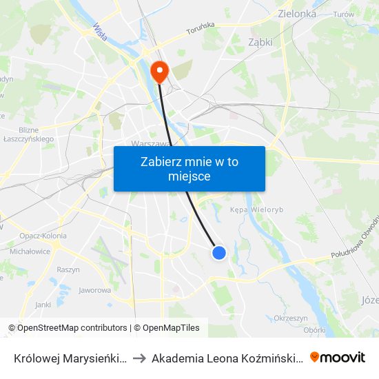 Królowej Marysieńki to Akademia Leona Koźmińskiego map