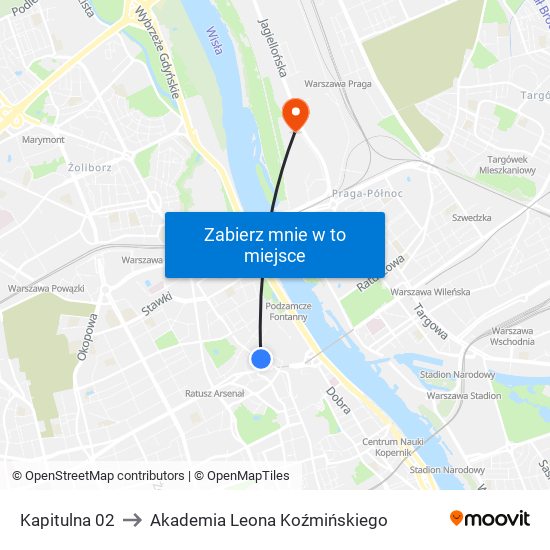 Kapitulna 02 to Akademia Leona Koźmińskiego map