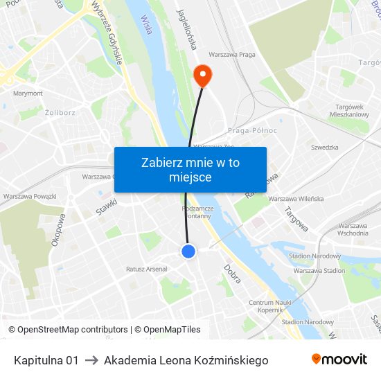 Kapitulna 01 to Akademia Leona Koźmińskiego map