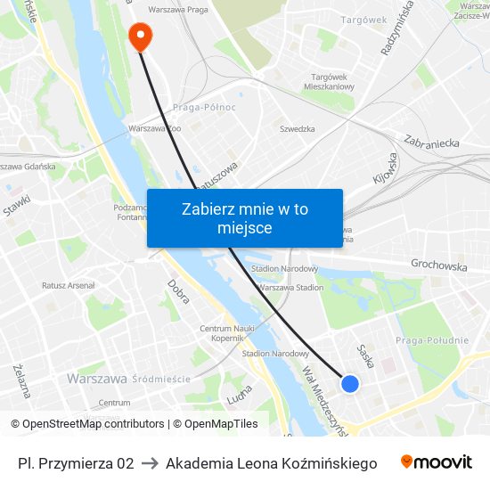 Pl. Przymierza 02 to Akademia Leona Koźmińskiego map