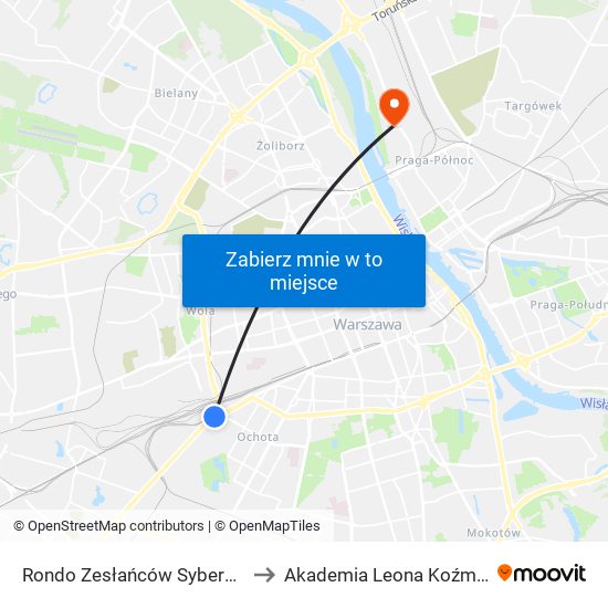 Rondo Zesłańców Syberyjskich 02 to Akademia Leona Koźmińskiego map