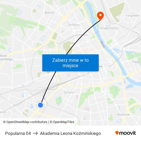 Popularna to Akademia Leona Koźmińskiego map