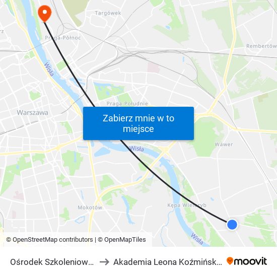 Ośrodek Szkoleniowy 02 to Akademia Leona Koźmińskiego map