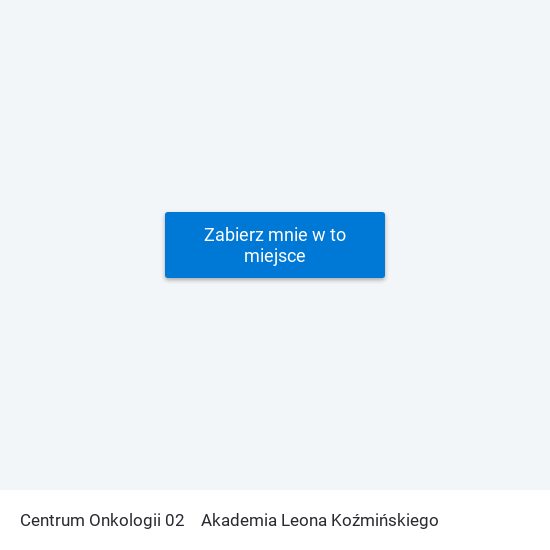 Centrum Onkologii 02 to Akademia Leona Koźmińskiego map