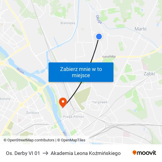 Os. Derby VI 01 to Akademia Leona Koźmińskiego map