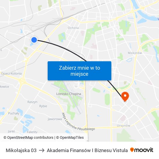 Mikołajska 03 to Akademia Finansów I Biznesu Vistula map