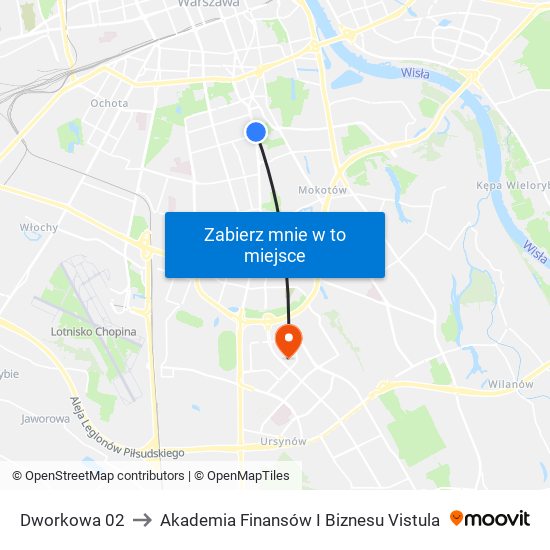 Dworkowa 02 to Akademia Finansów I Biznesu Vistula map