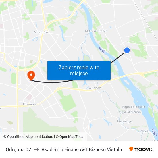 Odrębna to Akademia Finansów I Biznesu Vistula map