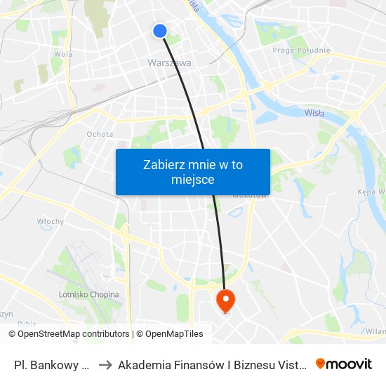 Pl. Bankowy 01 to Akademia Finansów I Biznesu Vistula map