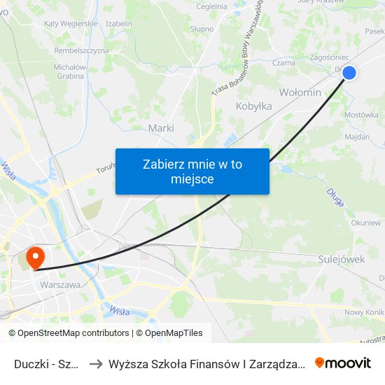 Duczki-Szkoła to Wyższa Szkoła Finansów I Zarządzania W Warszawie map