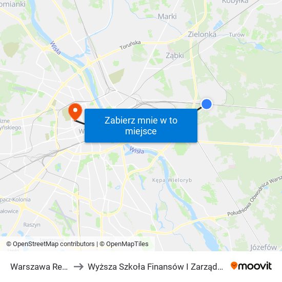 Warszawa Rembertów to Wyższa Szkoła Finansów I Zarządzania W Warszawie map