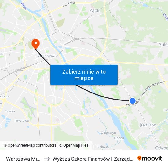 Warszawa Miedzeszyn to Wyższa Szkoła Finansów I Zarządzania W Warszawie map