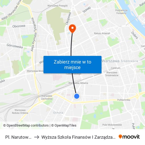 Pl. Narutowicza 09 to Wyższa Szkoła Finansów I Zarządzania W Warszawie map