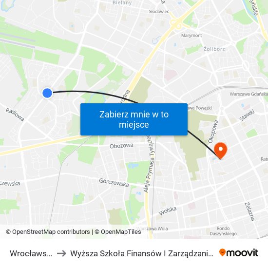 Wrocławska 01 to Wyższa Szkoła Finansów I Zarządzania W Warszawie map