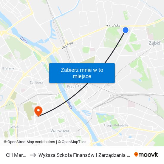 CH Marki 04 to Wyższa Szkoła Finansów I Zarządzania W Warszawie map