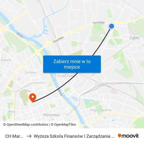 CH Marki 03 to Wyższa Szkoła Finansów I Zarządzania W Warszawie map