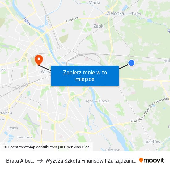 Brata Alberta 01 to Wyższa Szkoła Finansów I Zarządzania W Warszawie map