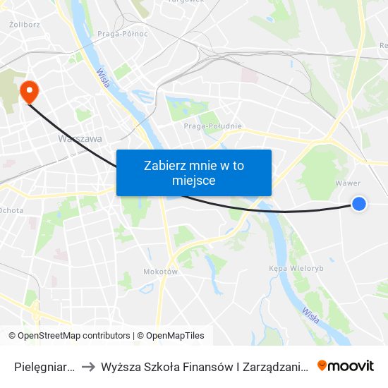 Pielęgniarek 01 to Wyższa Szkoła Finansów I Zarządzania W Warszawie map