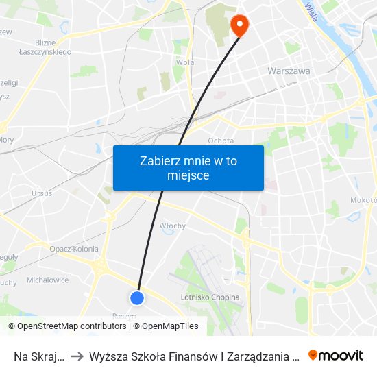 Na Skraju 01 to Wyższa Szkoła Finansów I Zarządzania W Warszawie map