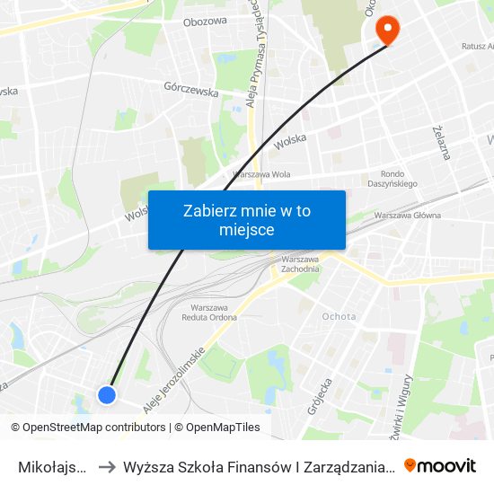 Mikołajska 02 to Wyższa Szkoła Finansów I Zarządzania W Warszawie map