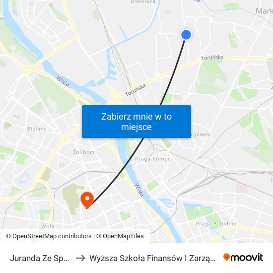 Juranda Ze Spychowa 01 to Wyższa Szkoła Finansów I Zarządzania W Warszawie map